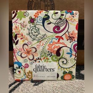 fabric quarters 18x21 100% cotton Floral 2007 Joann Fabrics